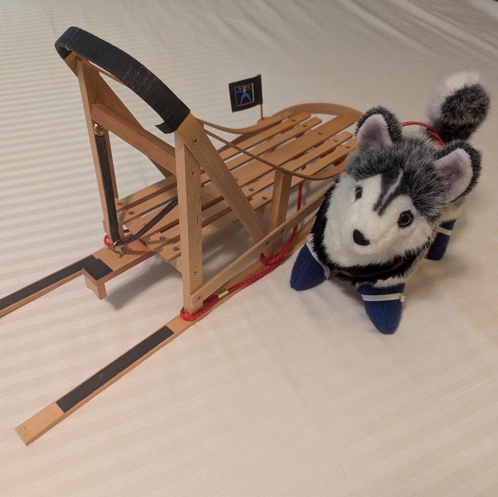 American Girl Husky and Sled
